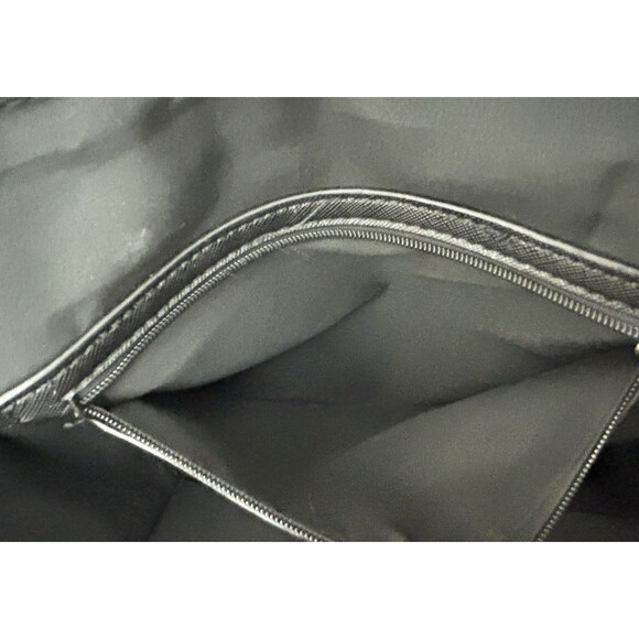 Trina Turk Tote Double Handled Shoulder Strap Black White Zigzag Bag NWT - Picture 10 of 13